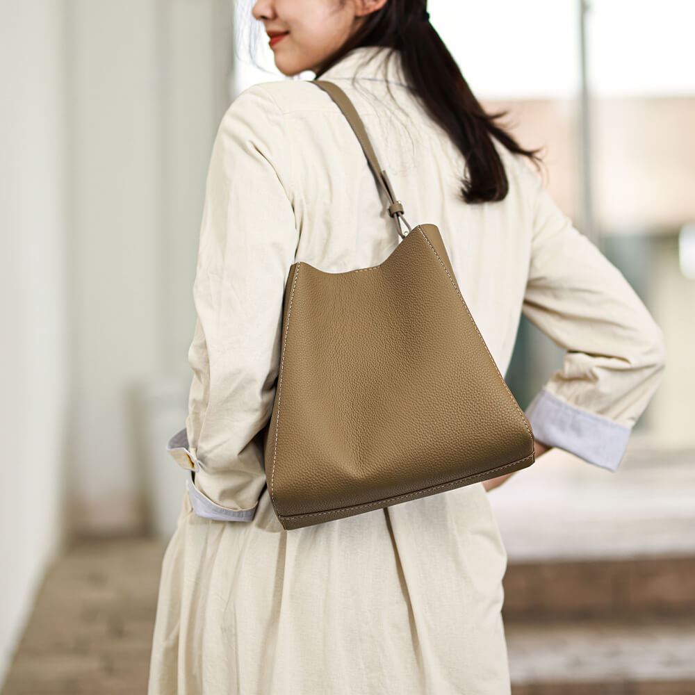 Top-Grain Leather DIY Tote Bag Kit-Solace Leather DB728