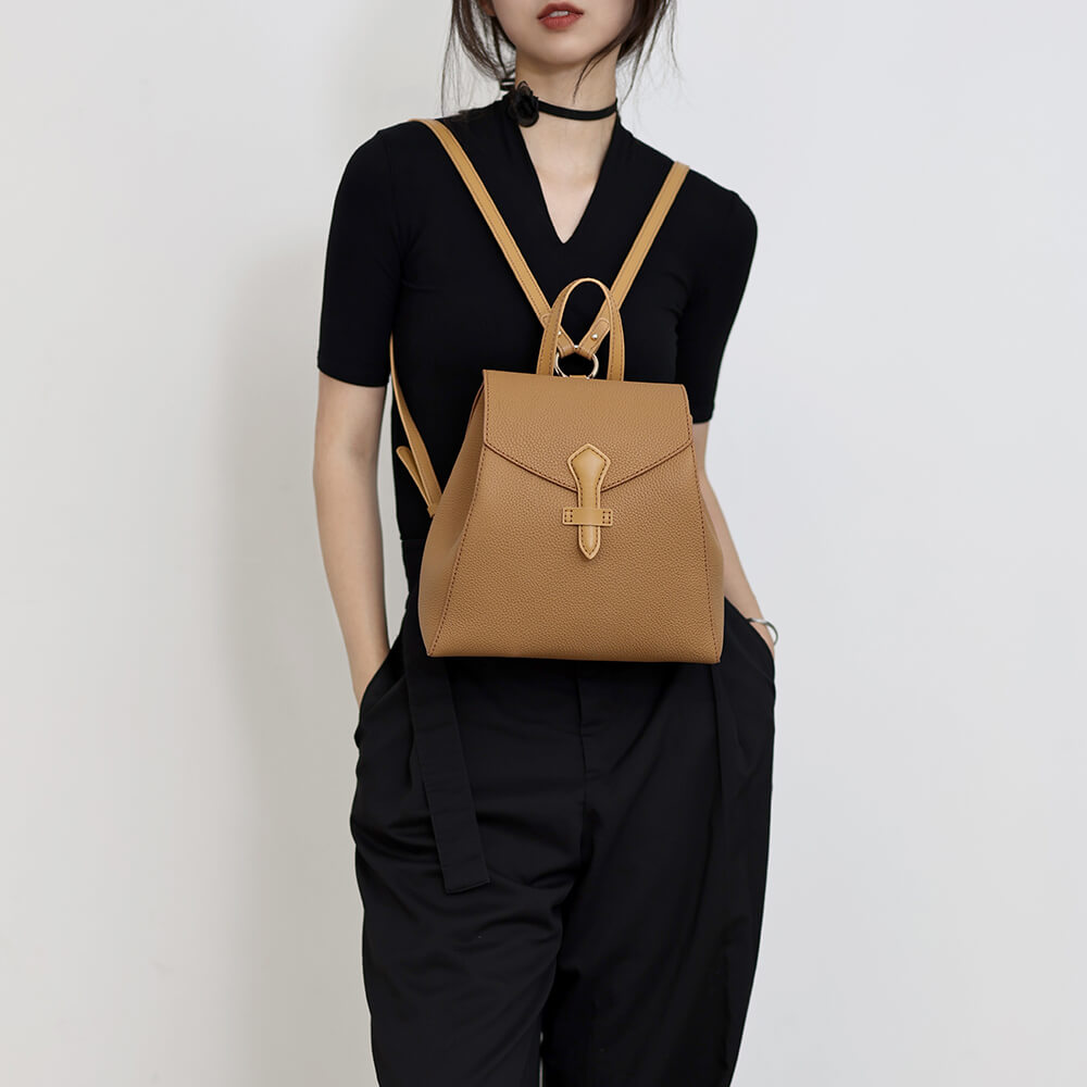 Top-Grain Leather Backpack & shoulder bag DIY Kit-Solace Leather DB733