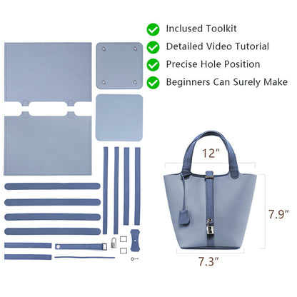 Top-Grain Leather Handbag DIY Kit-Solace Leather DB807