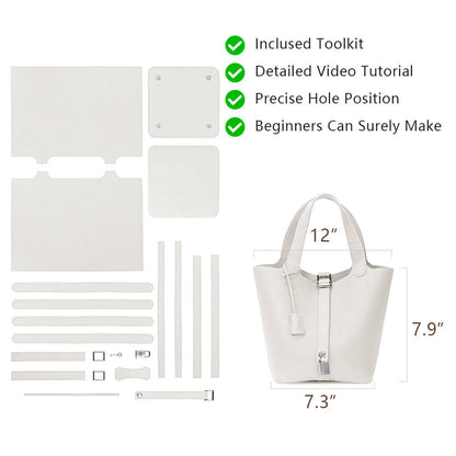 Top-Grain Leather Handbag DIY Kit-Solace Leather DB807