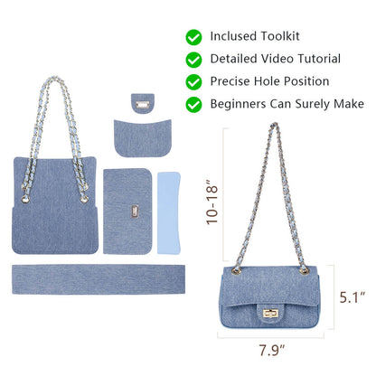 Genuine Leather DIY Bag Kit-Solace Leather DB830