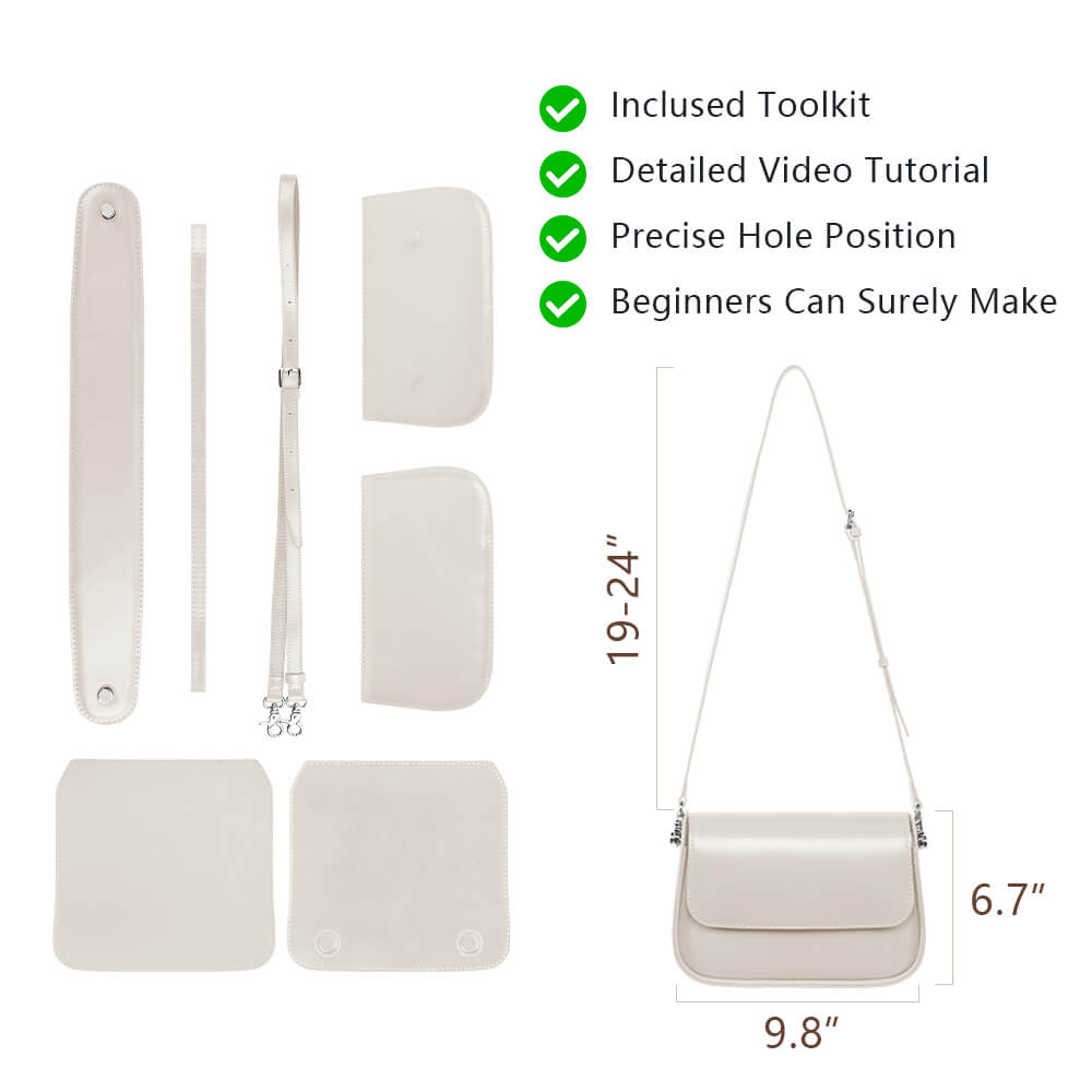 Genuine Leather DIY Bag Kit-Solace Leather DB845