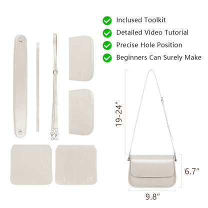 Genuine Leather DIY Bag Kit-Solace Leather DB845