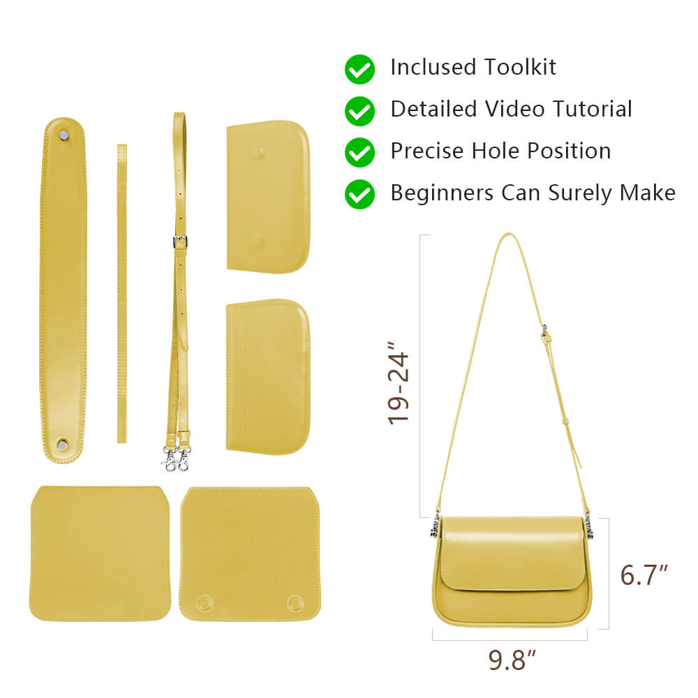 Genuine Leather DIY Bag Kit-Solace Leather DB845