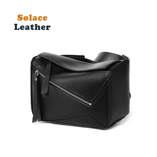 Split Leather Men's Crossbody Bag DIY Kit-Solace Leather DB872