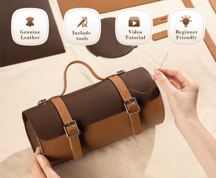 Genuine Leather DIY Handbag Kit-Solace Leather DB888