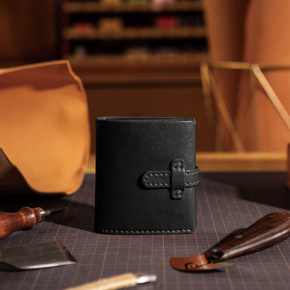 Top-Grain Leather DIY Wallet Kit for Men-Solace Leather DC005