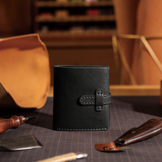 Top-Grain Leather DIY Wallet Kit for Men-Solace Leather DC005