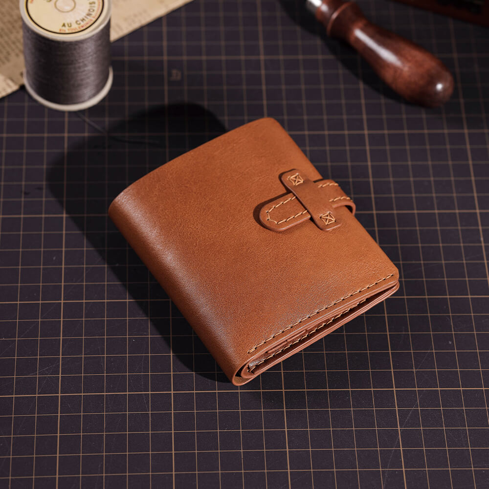 Top-Grain Leather DIY Wallet Kit for Men-Solace Leather DC005