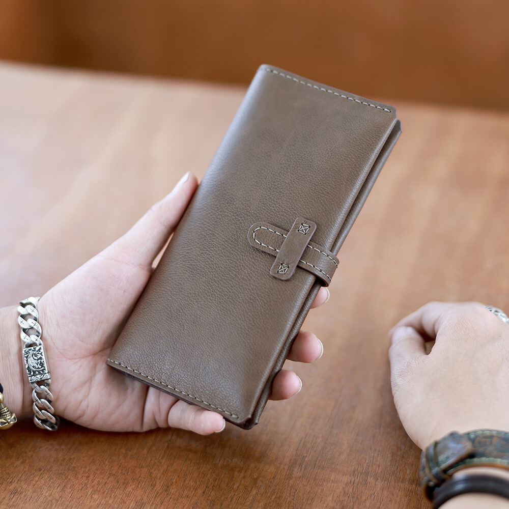 Top-Grain Leather DIY Wallet Kit-Solace Leather DC012