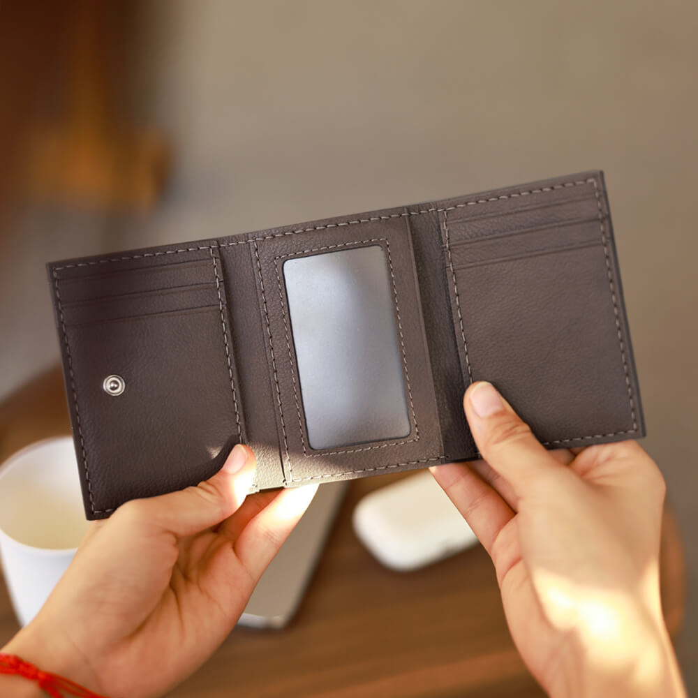 Top-Grain Leather DIY Wallet Kit for Men-Solace Leather DC033