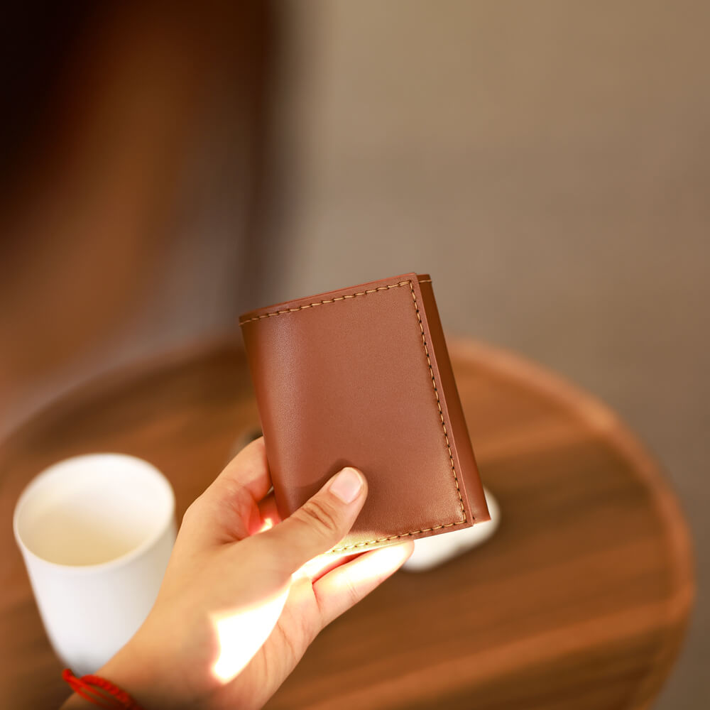 Top-Grain Leather DIY Wallet Kit for Men-Solace Leather DC033