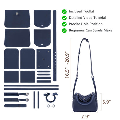 Top-Grain Leather Handbag Making Kit-Solace Leather DB803