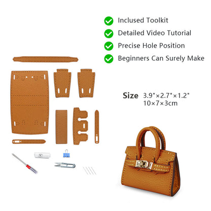 Top-Grain Leather DIY Keychain Kit-Solace Leather KC802