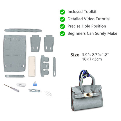 Top-Grain Leather DIY Keychain Kit-Solace Leather KC802