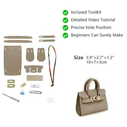 Top-Grain Leather DIY Keychain Kit-Solace Leather KC802