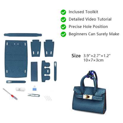 Top-Grain Leather DIY Keychain Kit-Solace Leather KC802