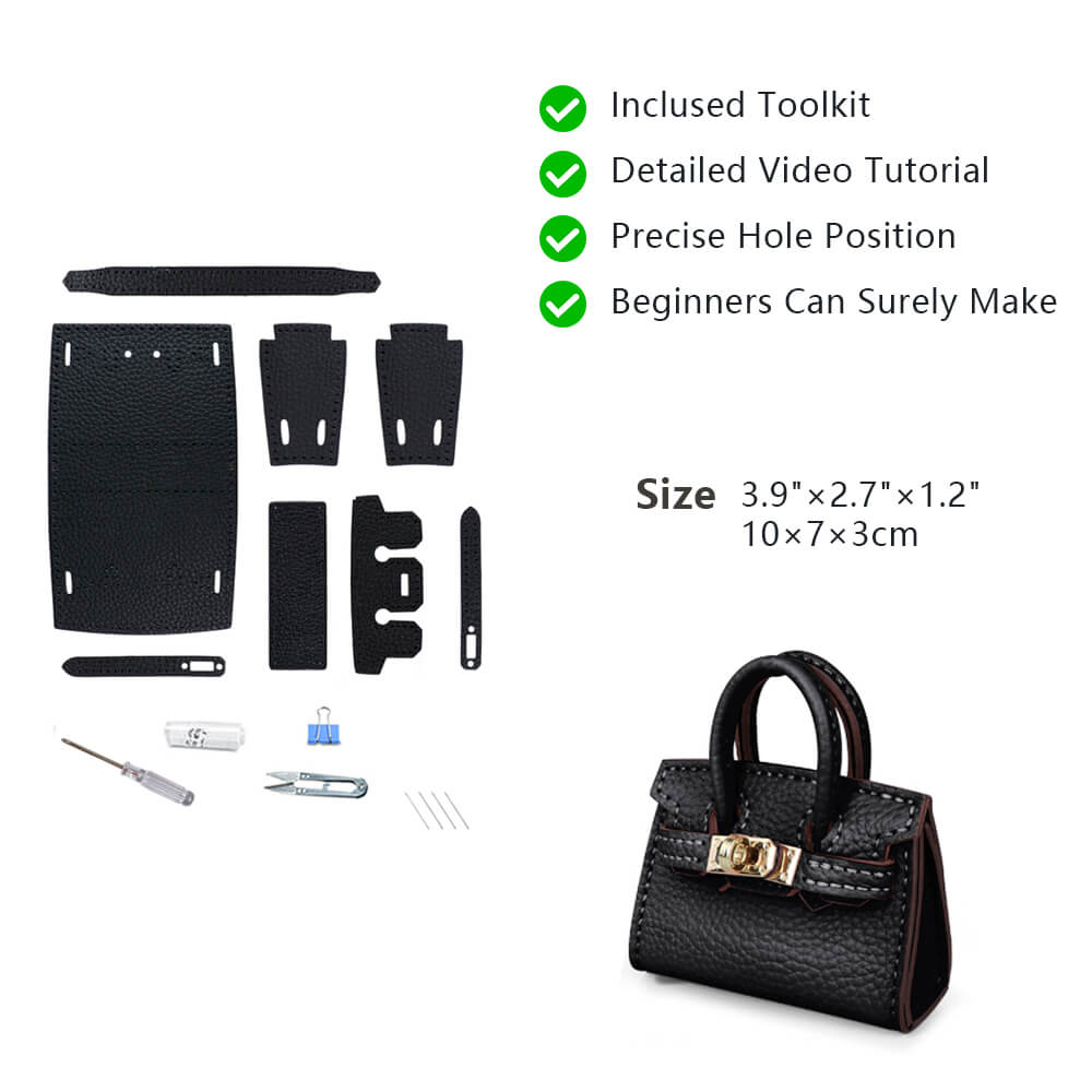 Top-Grain Leather DIY Keychain Kit-Solace Leather KC802