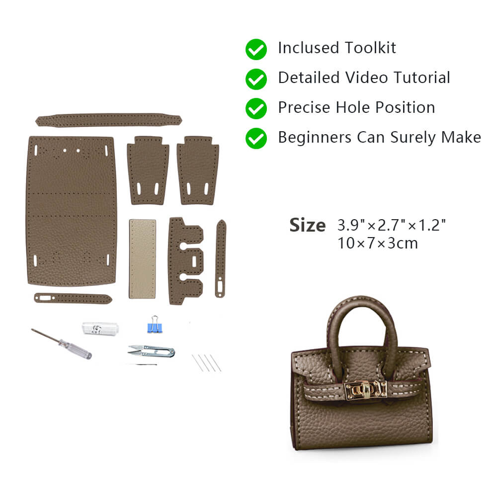 Top-Grain Leather DIY Keychain Kit-Solace Leather KC802