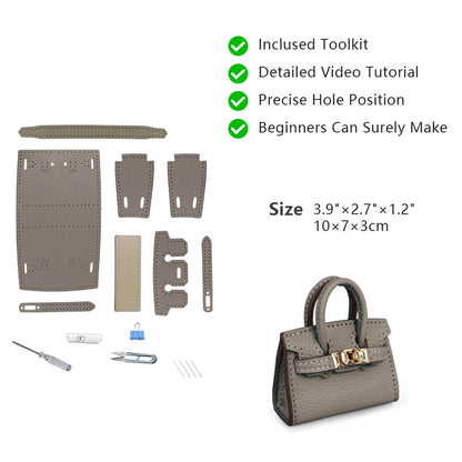 Top-Grain Leather DIY Keychain Kit-Solace Leather KC802