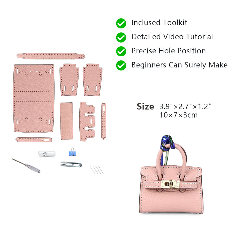 Top-Grain Leather DIY Keychain Kit-Solace Leather KC802