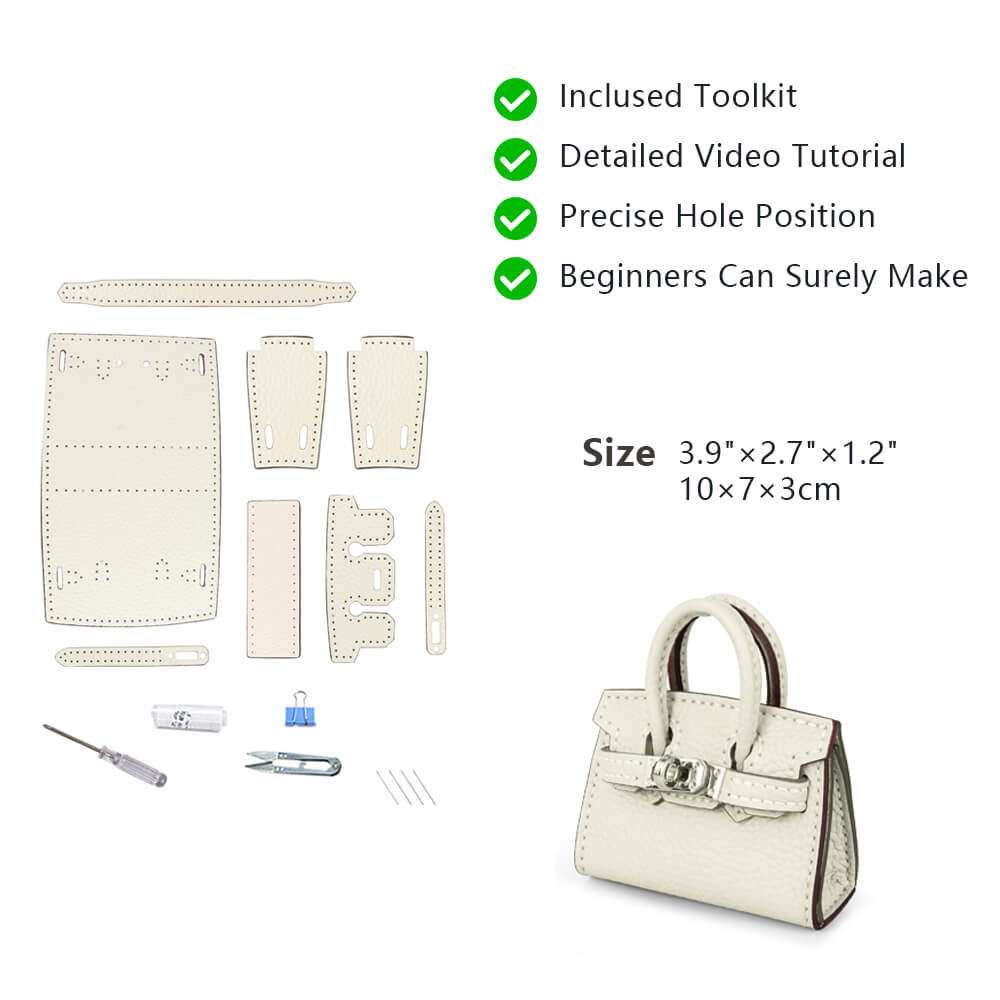 Top-Grain Leather DIY Keychain Kit-Solace Leather KC802