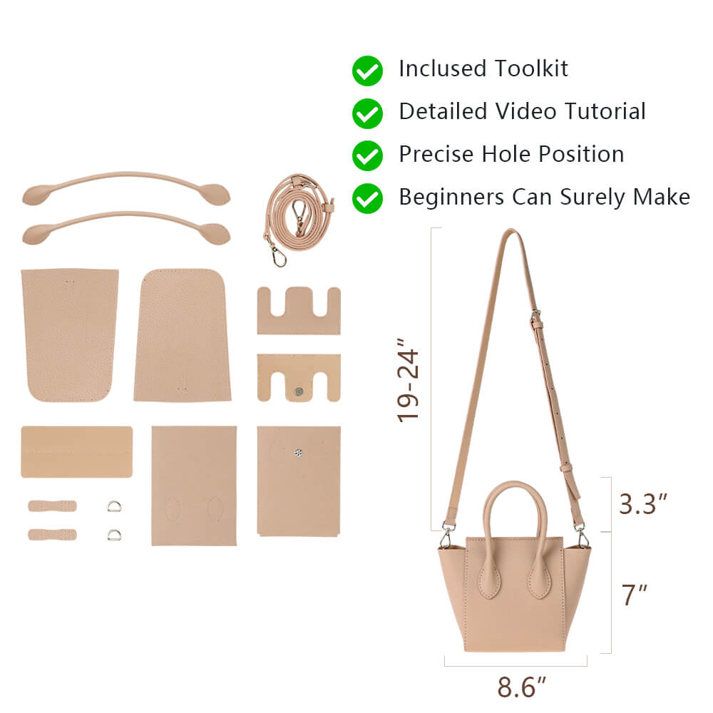Genuine Leather DIY Handbag Kit-Solace Leather DB512
