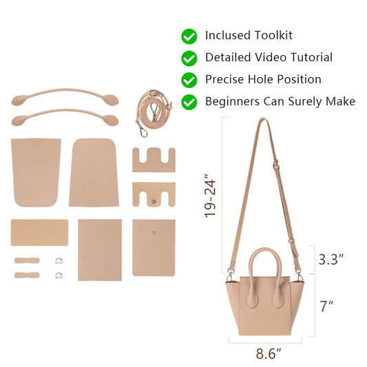 Genuine Leather DIY Handbag Kit-Solace Leather DB512