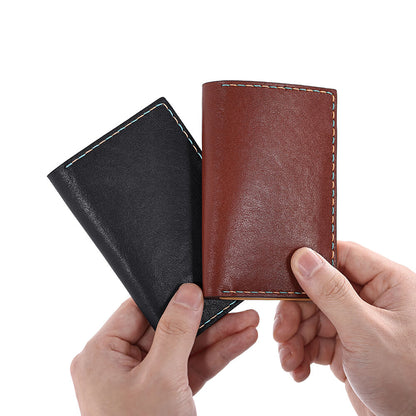 Top-Grain Leather DIY Wallet Kit for Men-Solace Leather DK009