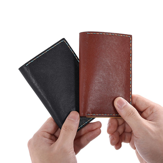 Top-Grain Leather DIY Wallet Kit for Men-Solace Leather DK009