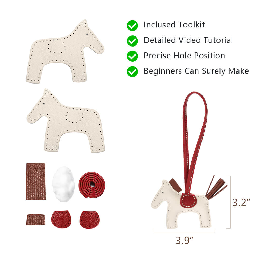 Genuine Leather DIY Keychain Kit-Solace Leather DQ718