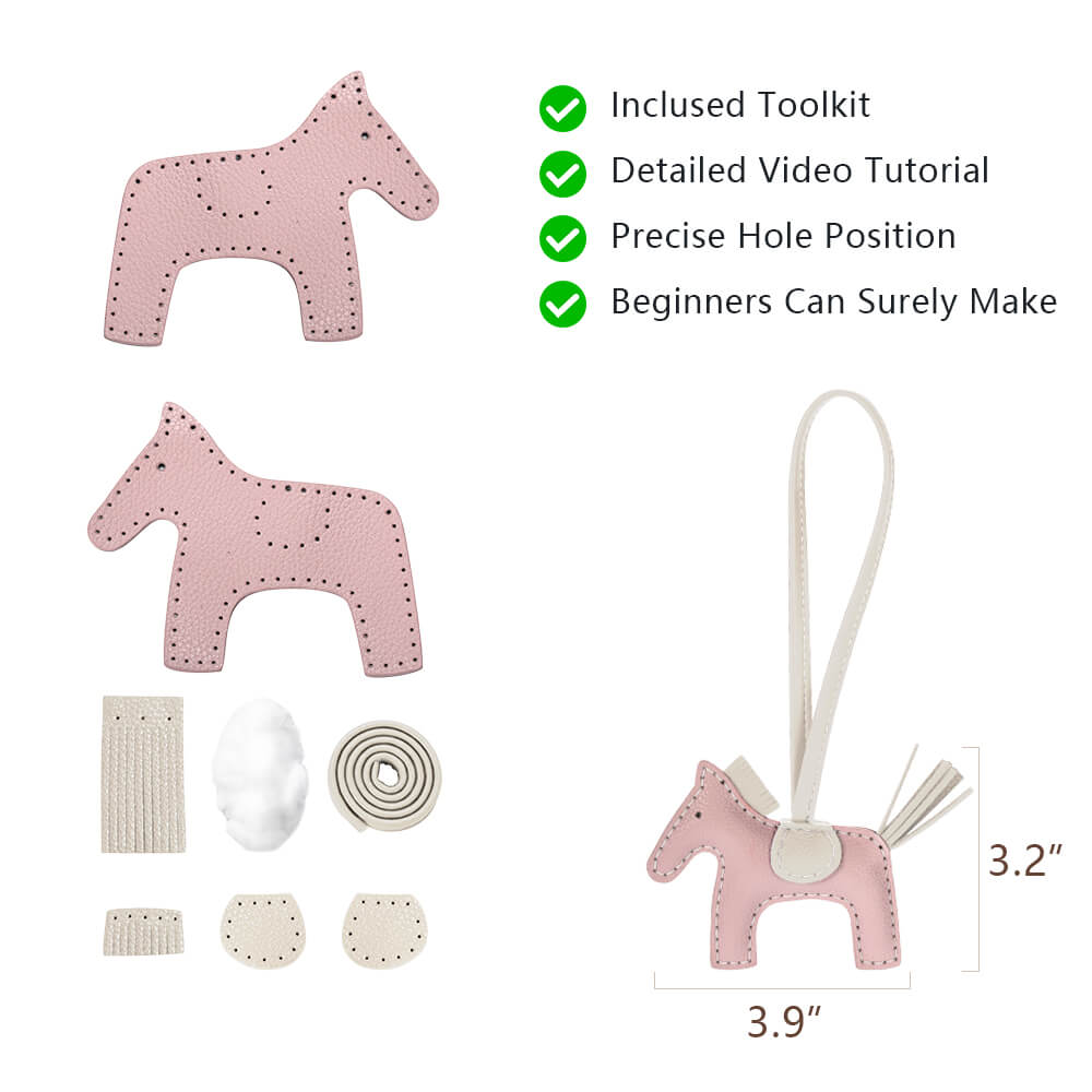 Genuine Leather DIY Keychain Kit-Solace Leather DQ718