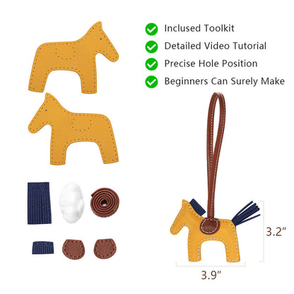 Genuine Leather DIY Keychain Kit-Solace Leather DQ718