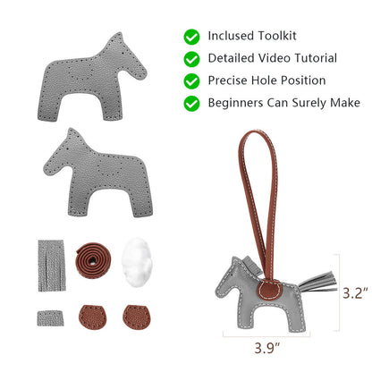 Genuine Leather DIY Keychain Kit-Solace Leather DQ718