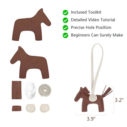 Genuine Leather DIY Keychain Kit-Solace Leather DQ718