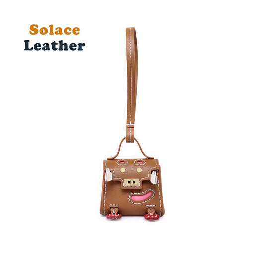 Genuine Leather DIY Earphones Case Kit-Solace Leather DZ673