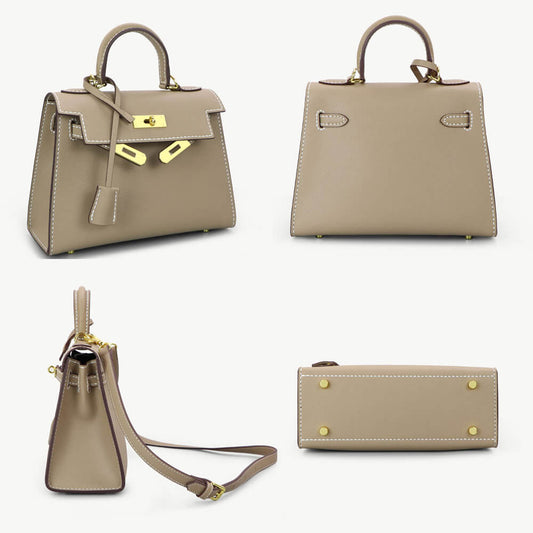 Top-Grain Saffiano Leather Handbag DIY Kit-Solace Leather HB801