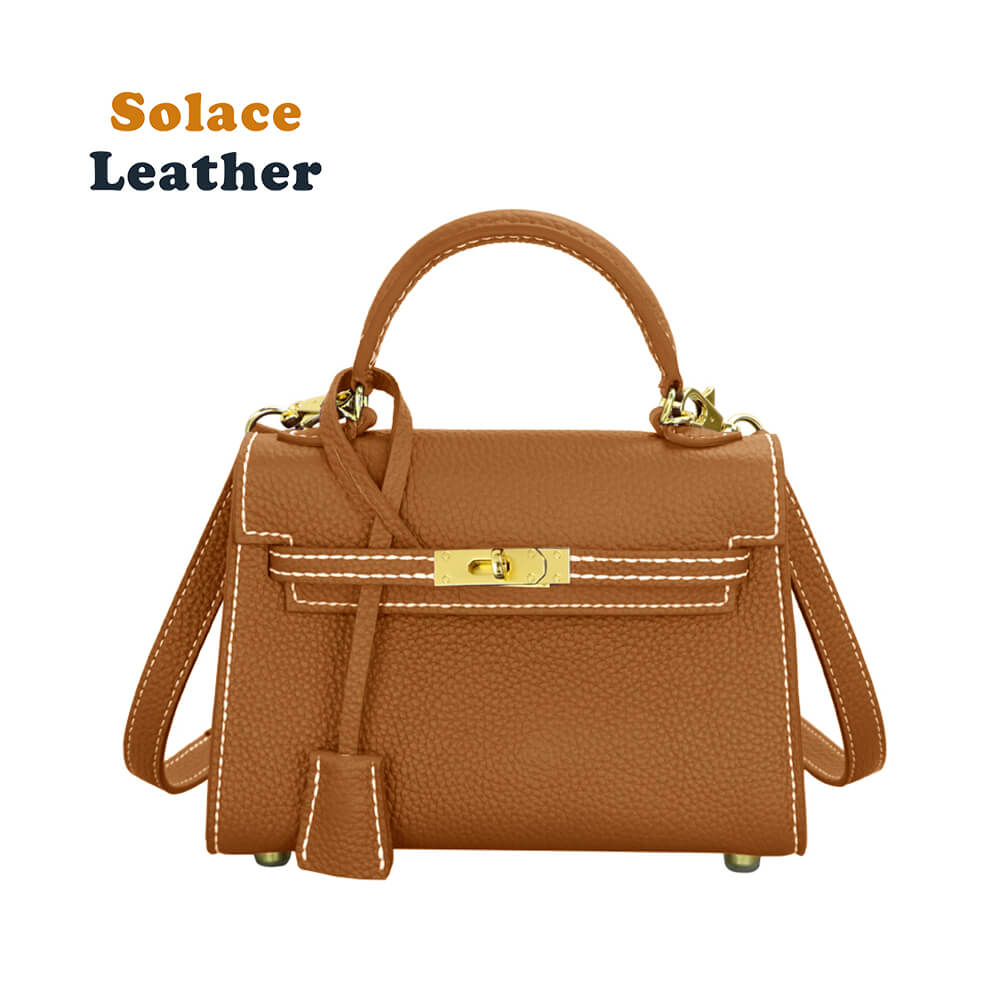 Top-Grain Pebbled Leather Handbag DIY Kit-Solace Leather HB803