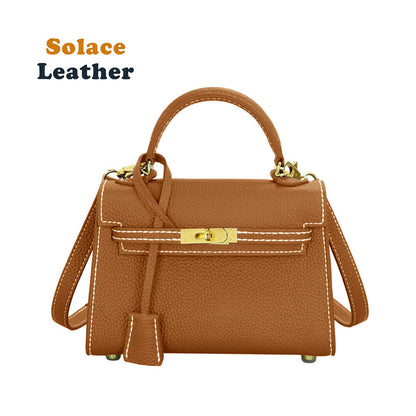 Top-Grain Pebbled Leather Handbag DIY Kit-Solace Leather HB803
