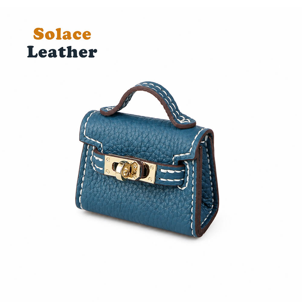 Top-Grain Leather DIY Mini Birkin Kit-Solace Leather KC801
