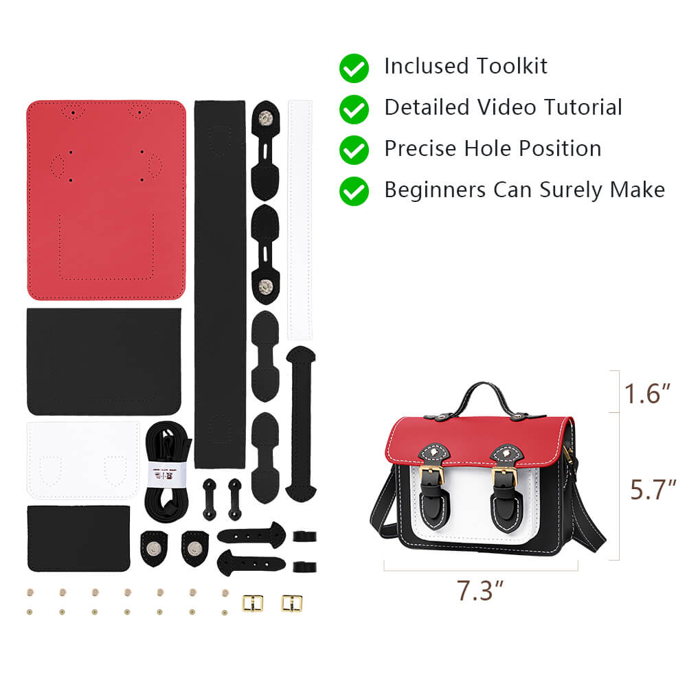 Genuine Leather DIY Handbag Kit-Solace Leather DB120