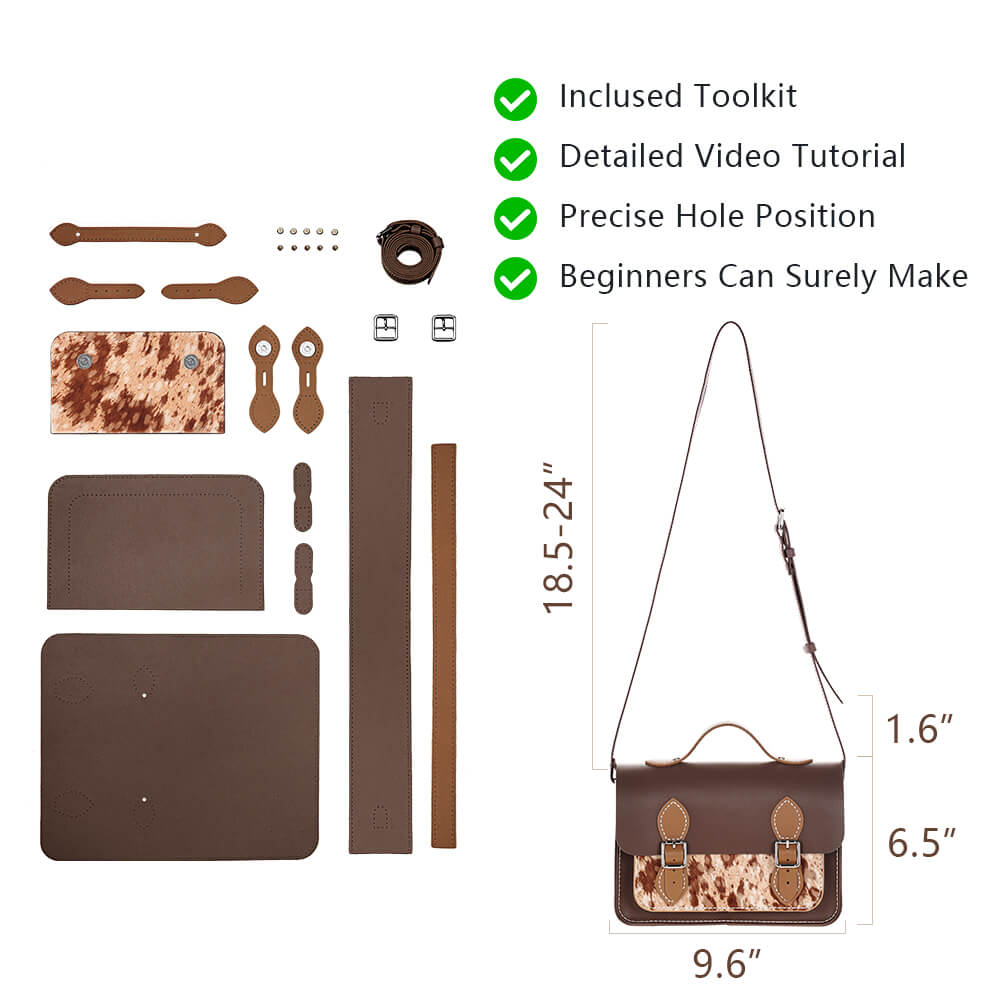 Genuine Leather DIY Handbag Kit-Solace Leather DB121
