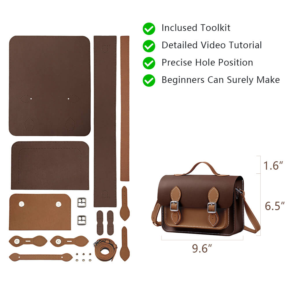 Genuine Leather DIY Handbag Kit-Solace Leather DB121