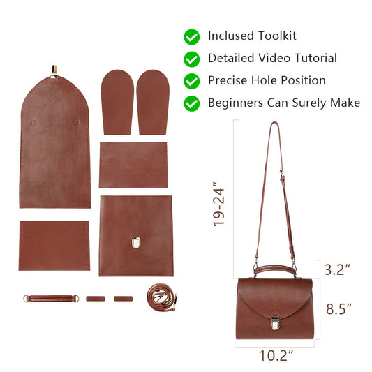 Genuine Leather DIY Handbag Kit-Solace Leather DB506