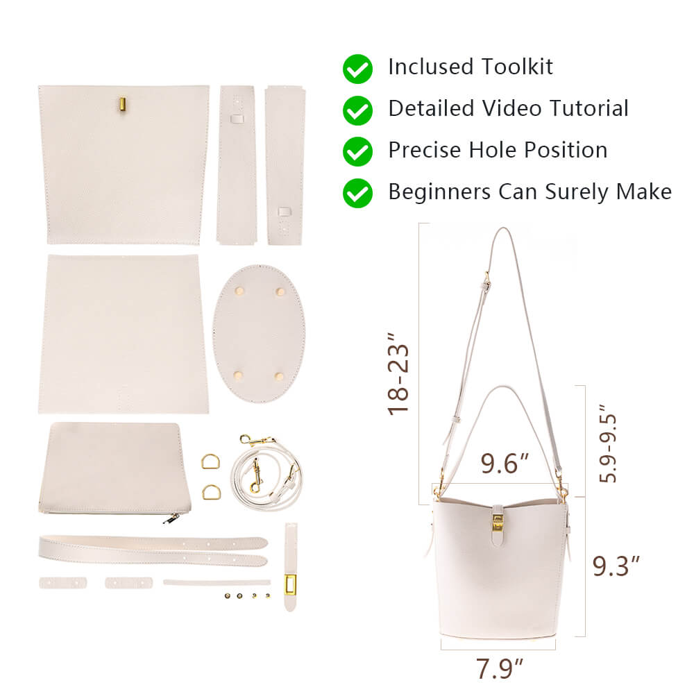 Genuine Leather DIY Handbag Kit-Solace Leather DB719