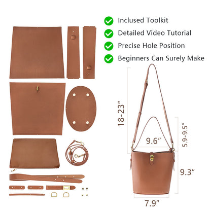 Genuine Leather DIY Handbag Kit-Solace Leather DB719