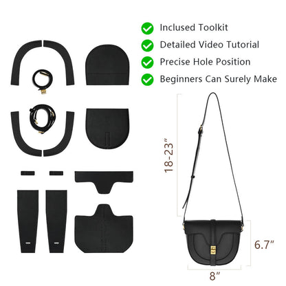 Genuine Leather DIY Bag Kit-Solace Leather DB856