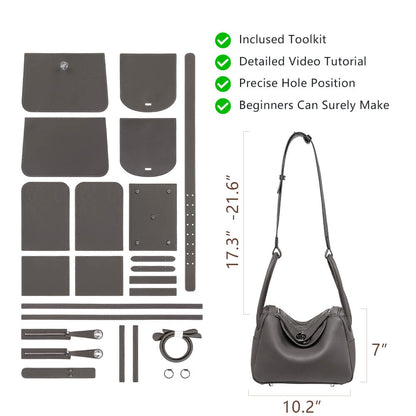 Top-Grain Leather Handbag Making Kit-Solace Leather DB803