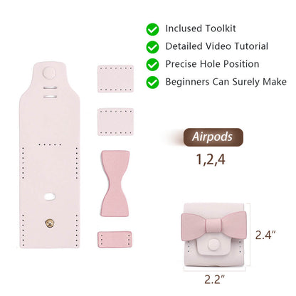 Genuine Leather DIY AirPods Case Kit-Solace Leather DZ668